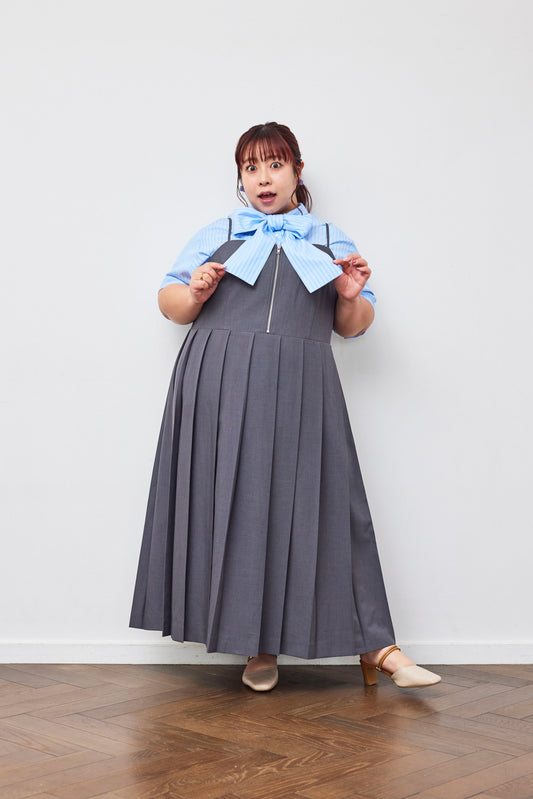 Pleated Camisole Dress