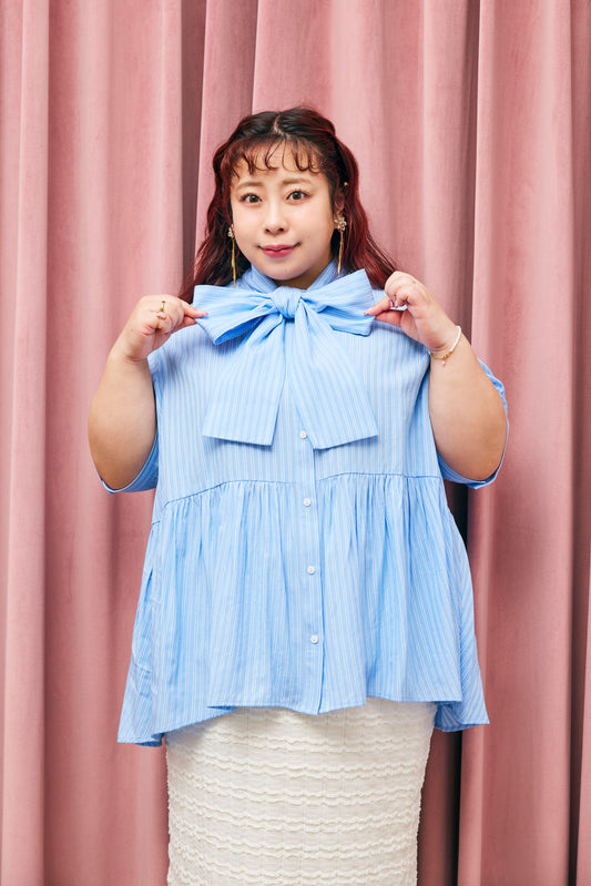 Stripe Bow-Tie Tunic