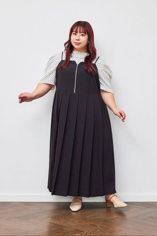Pleated Camisole Dress