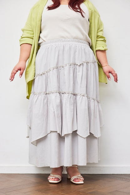 Asymmetrical Tiered Skirt