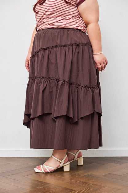 Asymmetrical Tiered Skirt