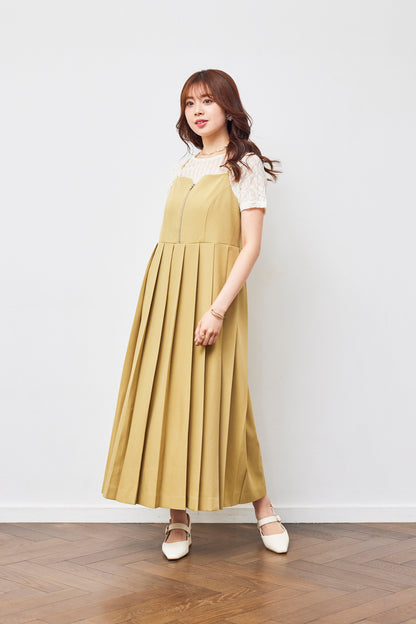 Pleated Camisole Dress