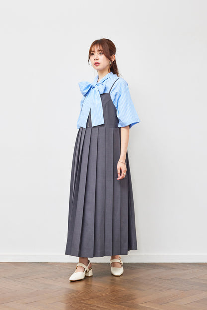 Pleated Camisole Dress