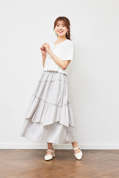 Asymmetrical Tiered Skirt