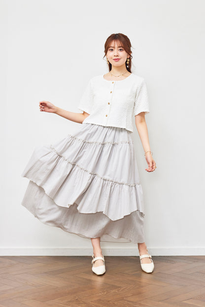 Asymmetrical Tiered Skirt