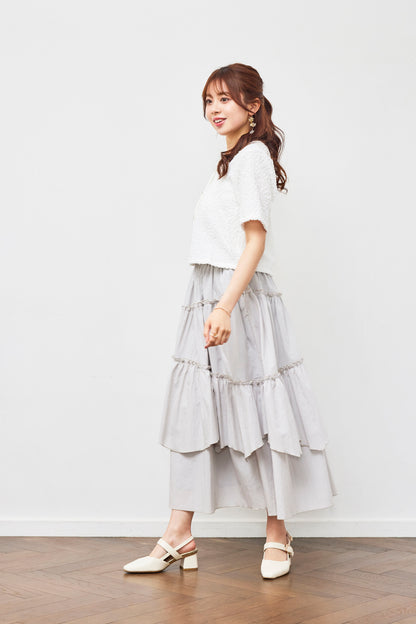 Asymmetrical Tiered Skirt