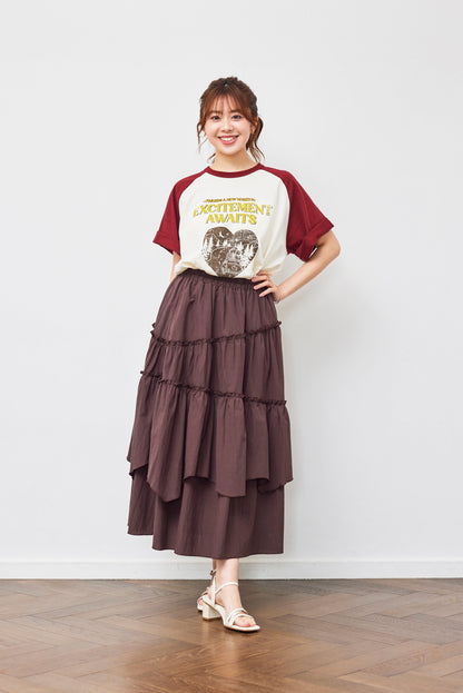 Asymmetrical Tiered Skirt