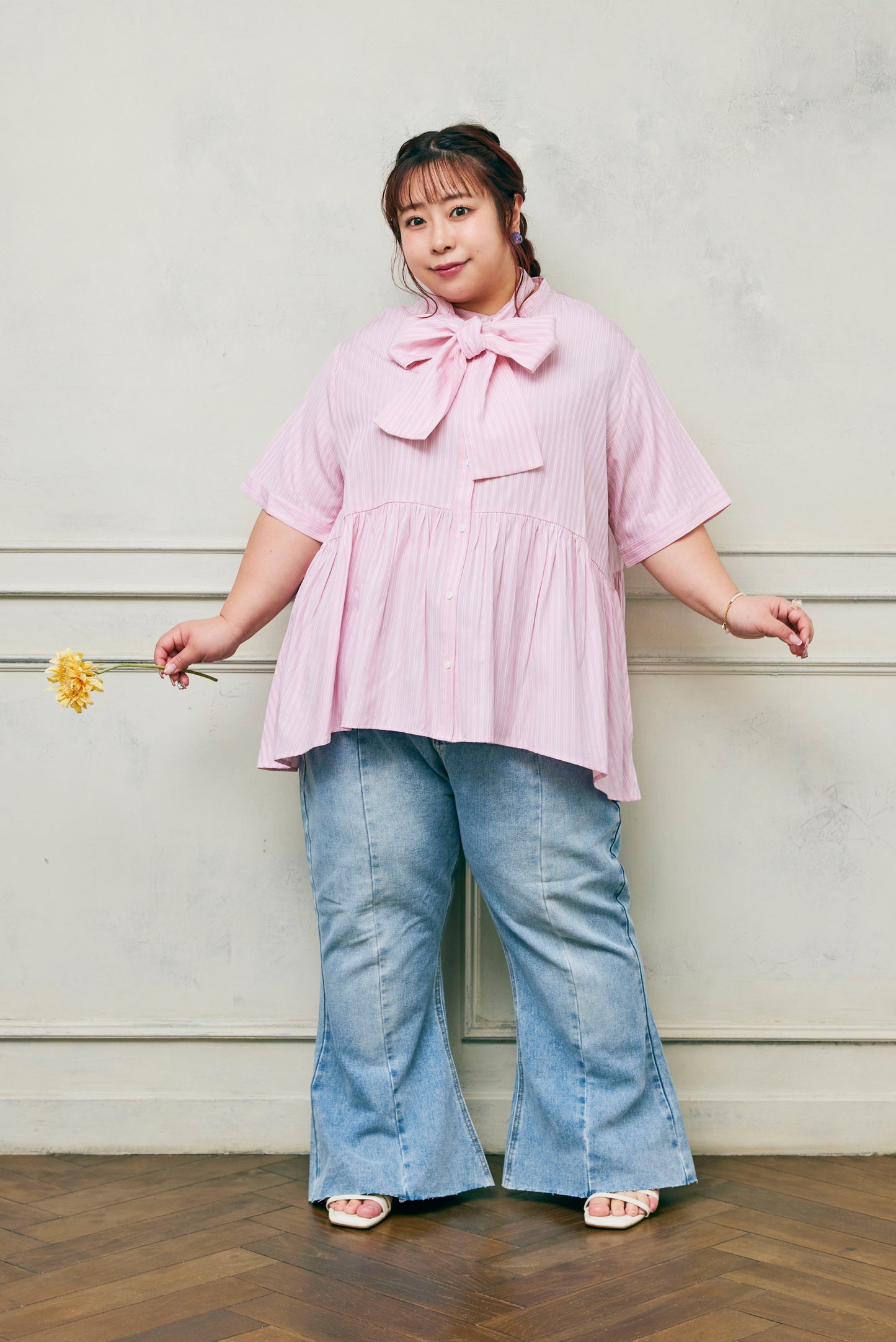 Stripe Bow-Tie Tunic