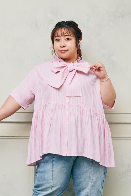 Stripe Bow-Tie Tunic