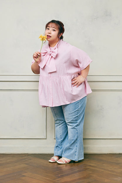 Stripe Bow-Tie Tunic