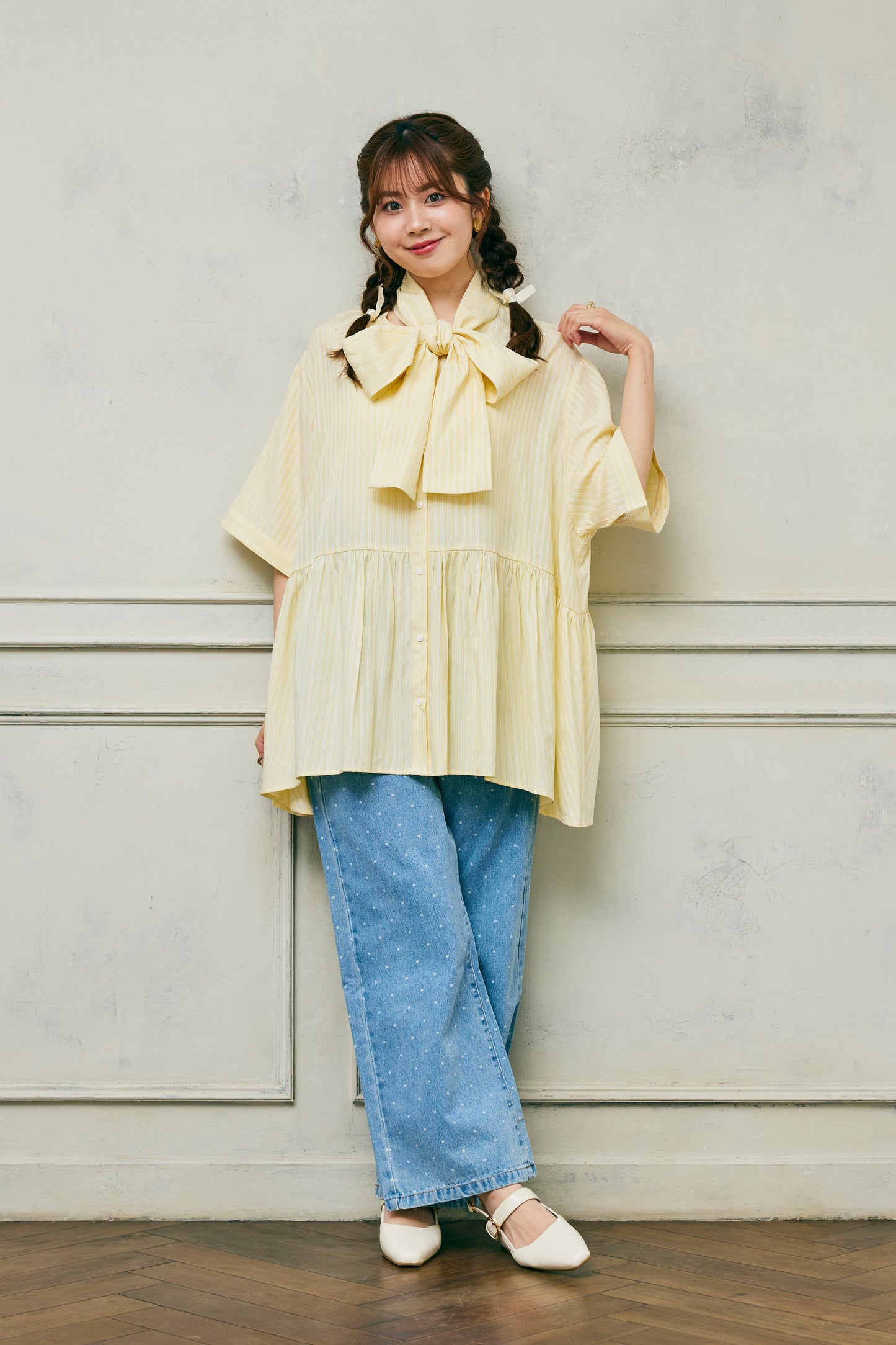Stripe Bow-Tie Tunic