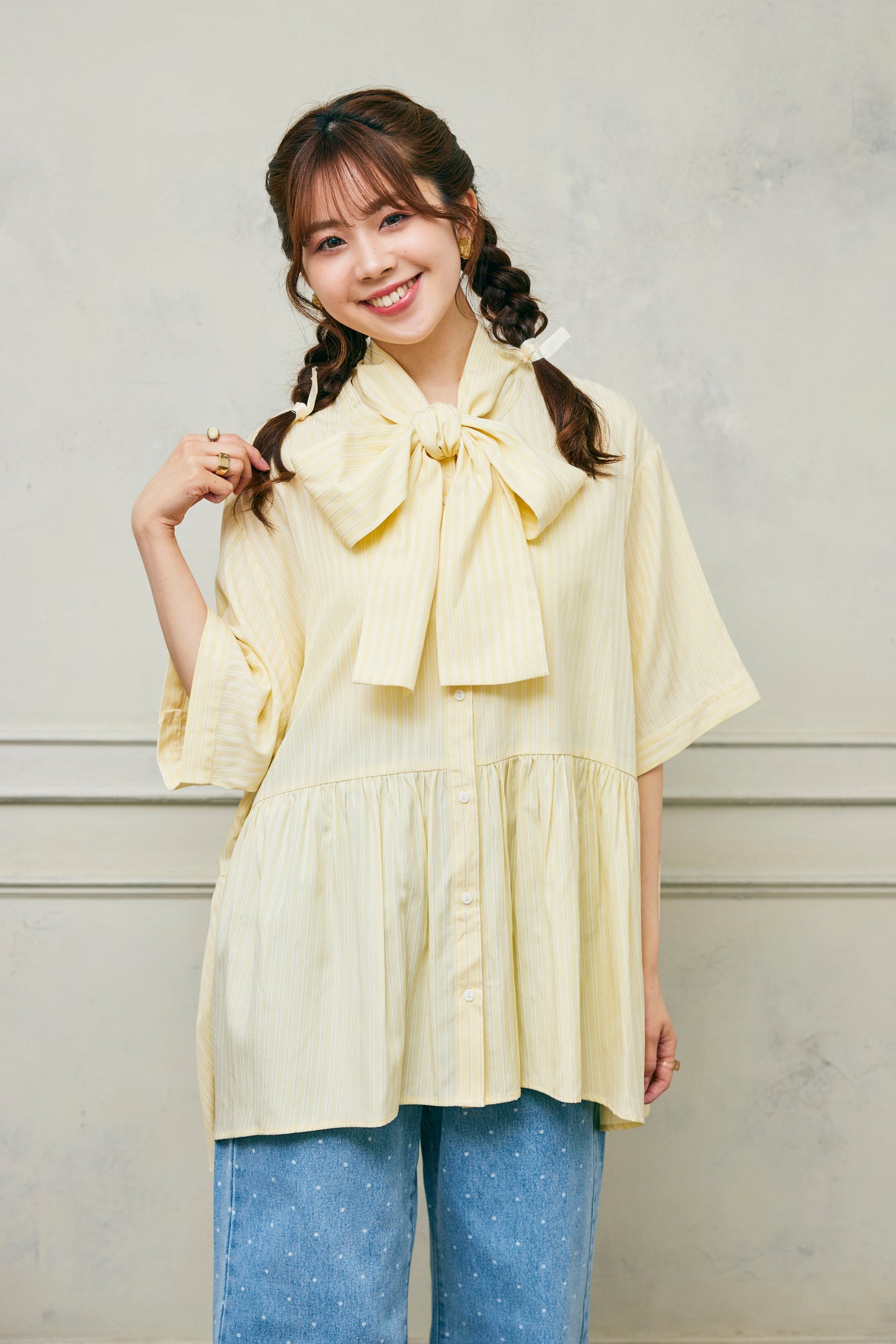 Stripe Bow-Tie Tunic