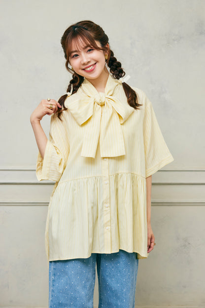 Stripe Bow-Tie Tunic