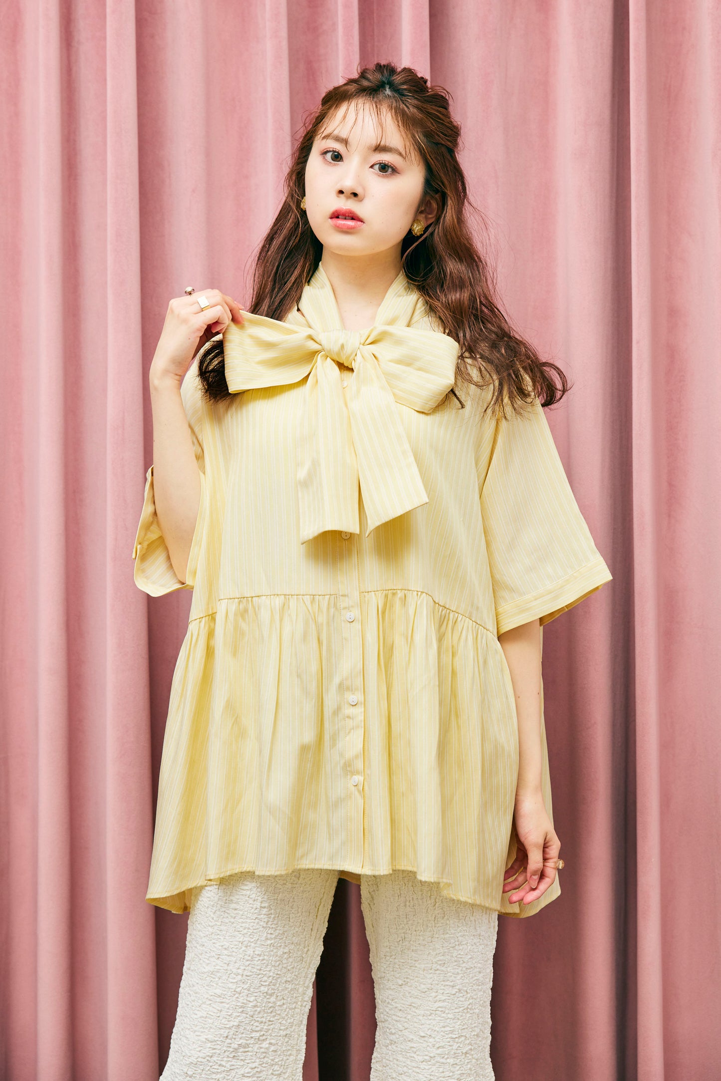 Stripe Bow-Tie Tunic