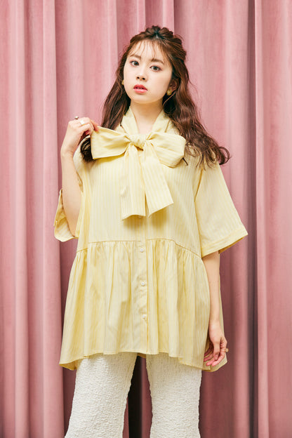 Stripe Bow-Tie Tunic