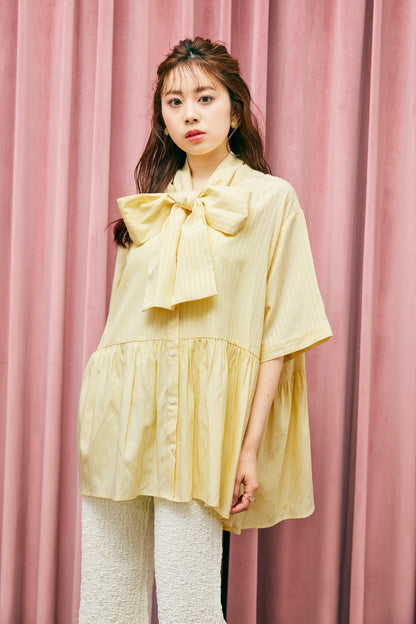 Stripe Bow-Tie Tunic