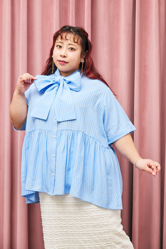 Stripe Bow-Tie Tunic