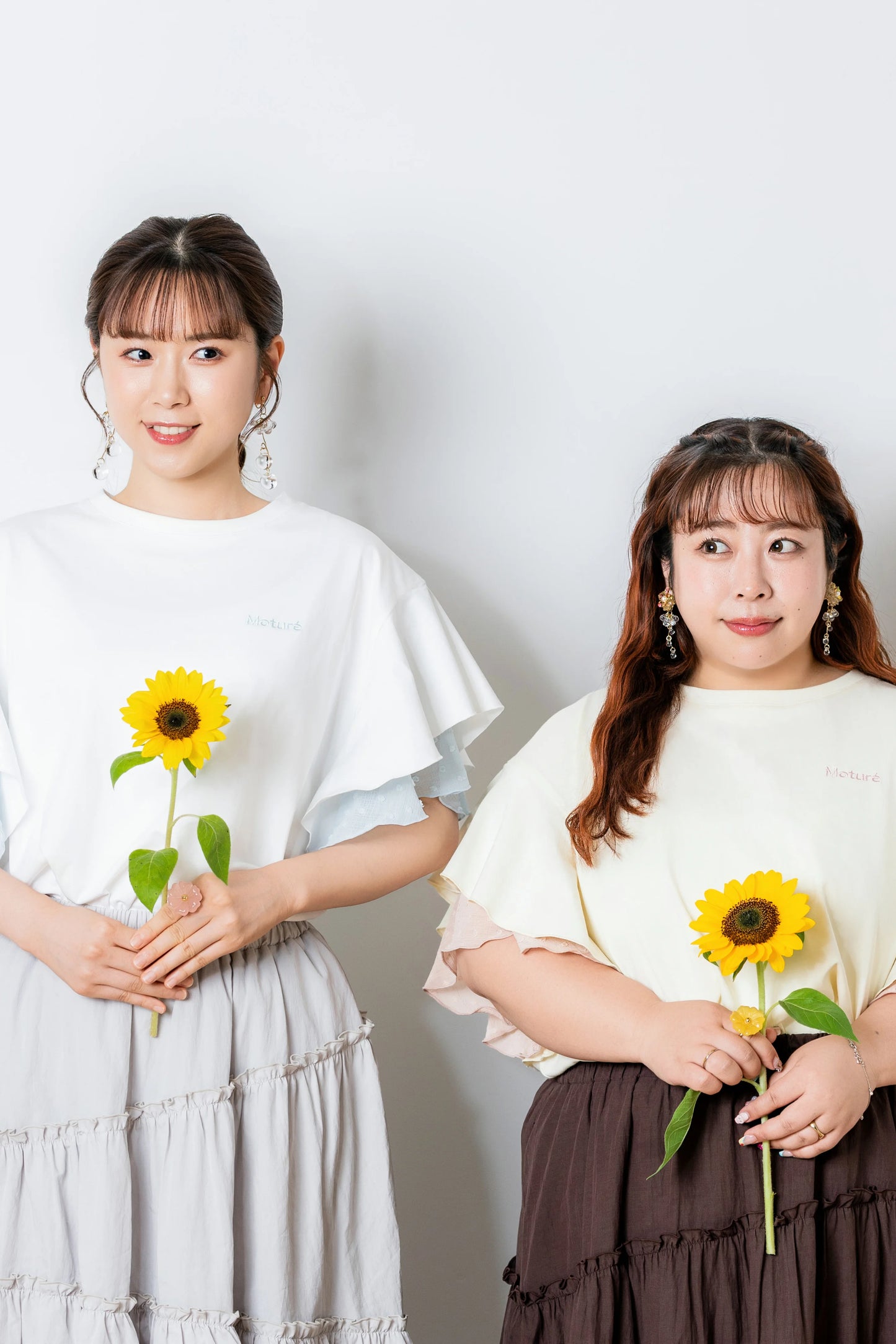 ラッフルスリーブTシャツ-接触冷感 UVカット 抗菌作用